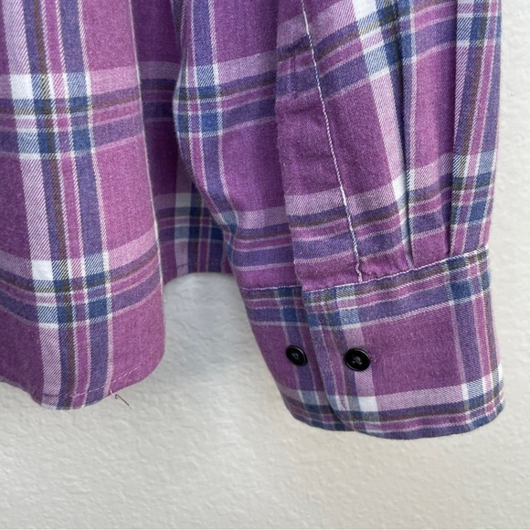 Peter Millar Purple Blue Sherbrook Check Stretch Cotton Button Down Shirt XXL - Picture 6 of 8